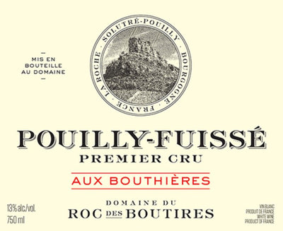 Domaine du Roc des Boutires Pouilly Fuisse 1er Cru Aux Bouthieres 2021 - 750ml
