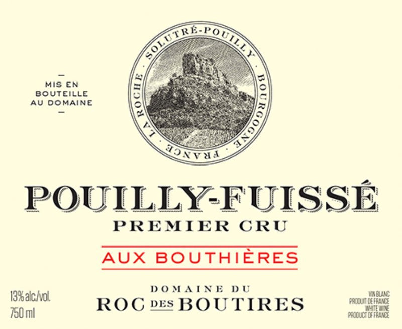 Domaine du Roc des Boutires Pouilly Fuisse 1er Cru Aux Bouthieres 2021 - 750ml