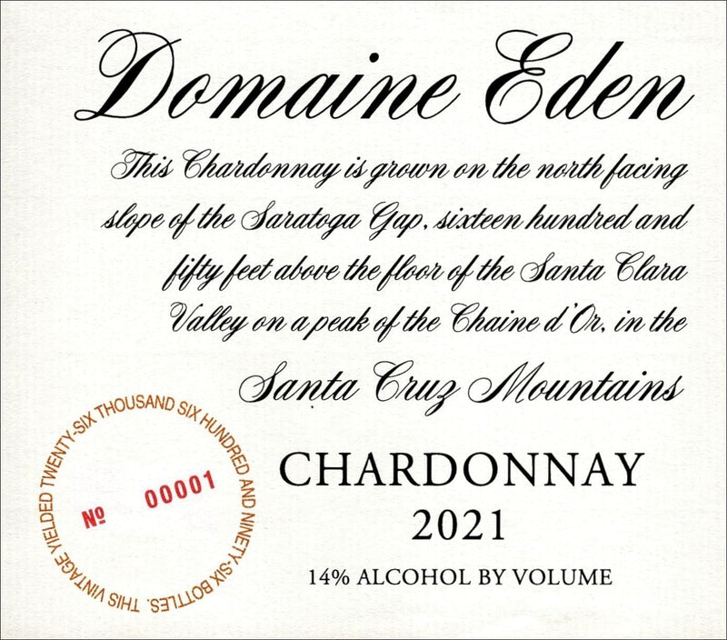 Domaine Eden Chardonnay 2021 - 750ml