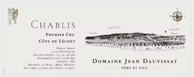 Domaine Jean Dauvissat Cote de Lechet Premier Cru Chablis 2022 - 750ml