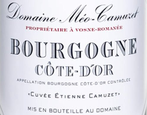 Domaine Meo-Camuzet Bourgogne Cote-D’Or Cuvee Etienne Camuzet 2022 - 750ml