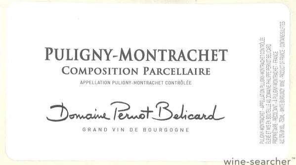 Domaine Pernot Belicard Puligny-Montrachet Composition Parcellaire 2023 - 750ml