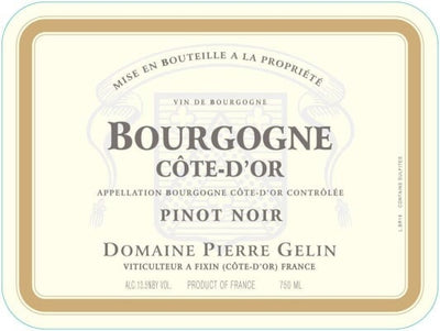 Domaine Pierre Gelin Bourgogne Rouge 2023 - 750ml