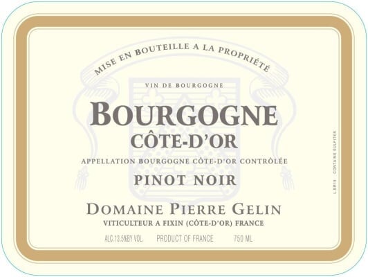 Domaine Pierre Gelin Bourgogne Rouge 2023 - 750ml