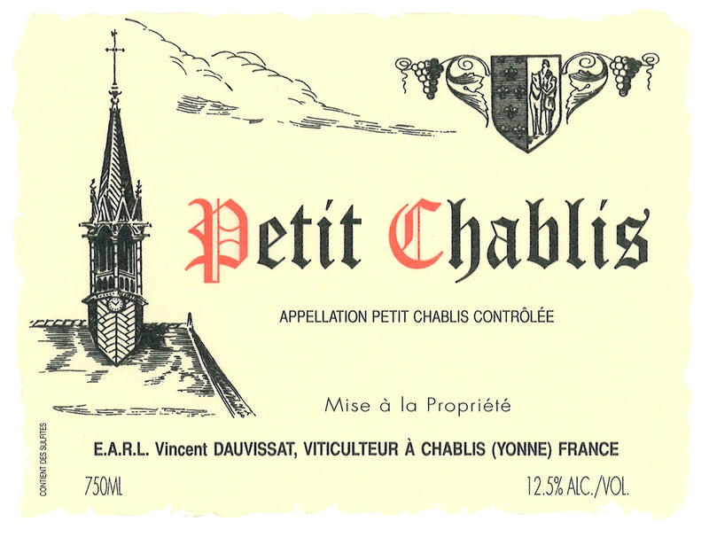 Domaine Vincent Dauvissat Petit Chablis 2022 -750ml