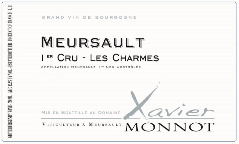 Domaine Xavier Monnot Meursault Les Charmes 1er Cru 2021 - 750ml