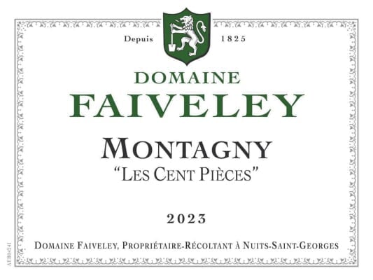 Faiveley Montagny Les Cent Pieces Blanc 2023 - 750ml