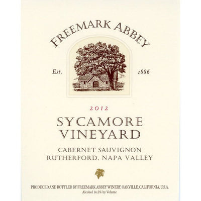 Freemark Abbey Sycamore Cabernet Sauvignon 2012 - 750ml