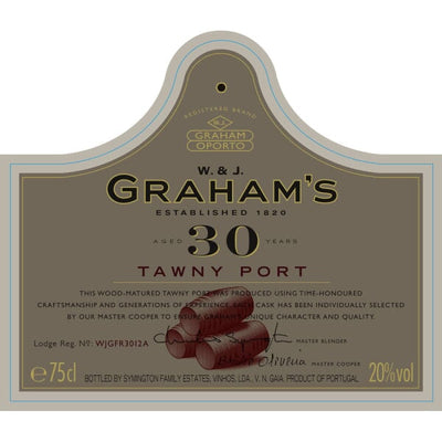 Graham's 30 Year Old Tawny Port - 750ml