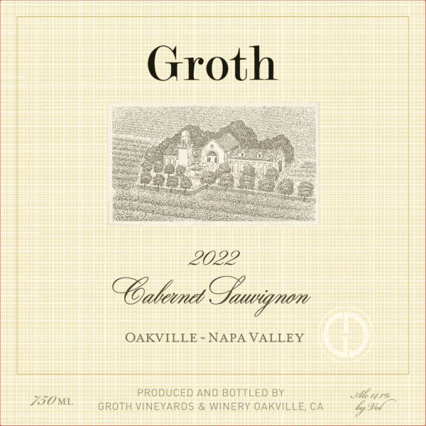 Groth Cabernet Sauvignon Oakville Napa 2022 - 750ml