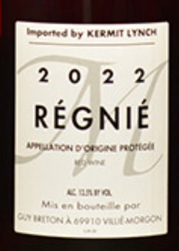 Guy Breton Regnie 2023 - 750ml