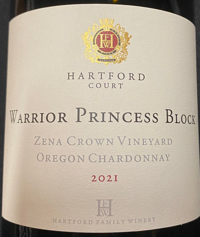 Hartford Court Warrior Princess Block Zena Crown Vineyard Oregon Chardonnay 2021 - 750ml