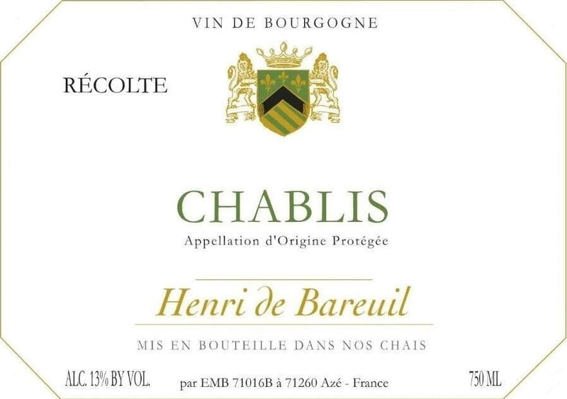 Henri de Bareuil Chablis 2023 - 750ml