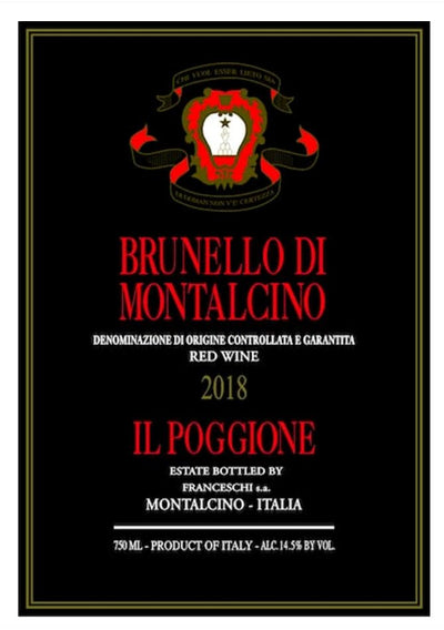 Il Poggione Brunello di Montalcino 2018 - 750ml