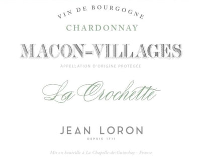 Jean Loron 'La Crochette' Macon-Villages Chardonnay 2021 - 750ml