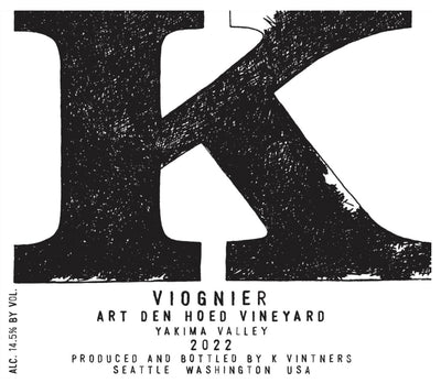 K Vintners Art Den Hoed Viognier 2022 - 750ml