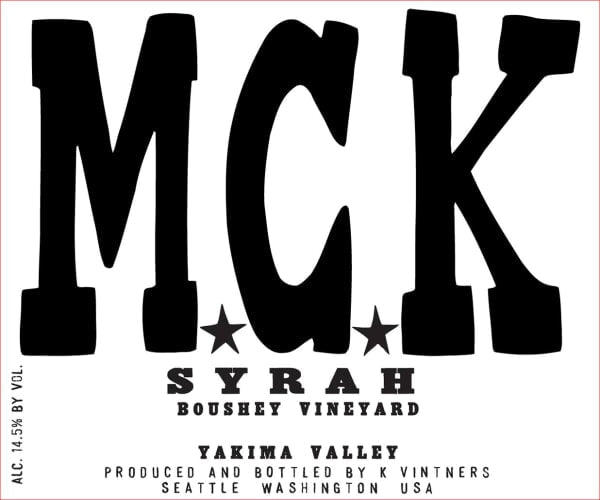 K Vintners MCK Syrah 2022 - 750ml