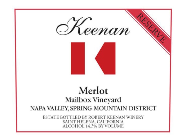 Keenan Merlot Reserve Mailbox Vineyard 2020 - 750ml