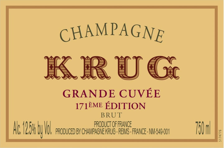 Krug Grande Cuvee 171ème Edition - 750ml – Redneck Wine Company