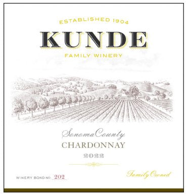 Kunde Sonoma County Chardonnay 2022 - 750ml