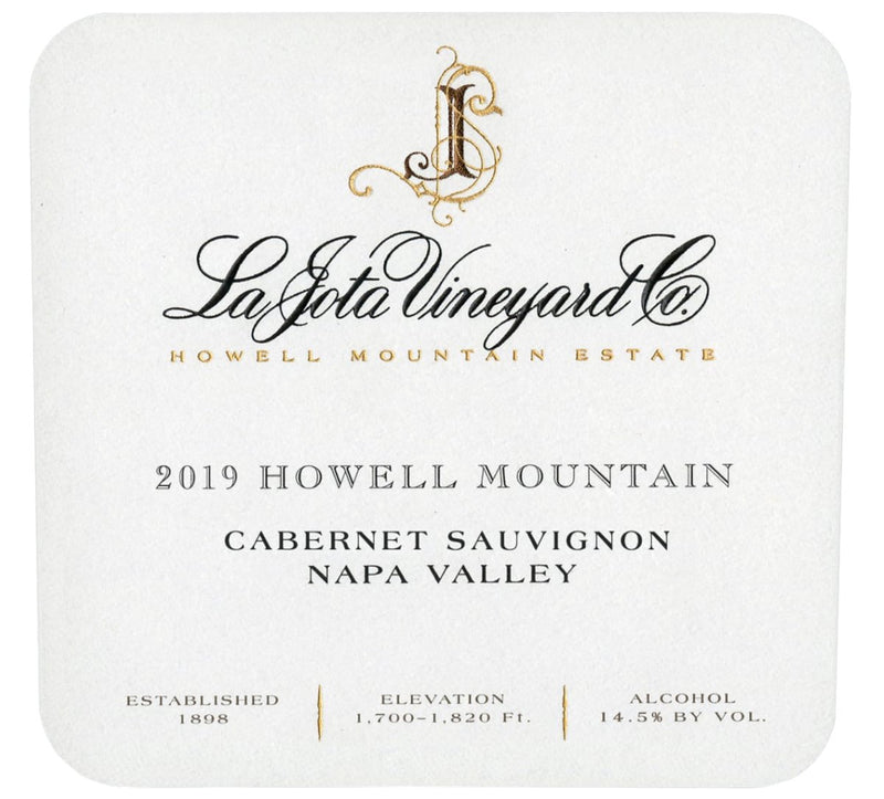 La Jota Cabernet Sauvignon Howell Mountain 2019 - 750ml