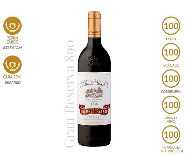 La Rioja Alta Gran Reserva 890 Tinto 2010 - 750ml