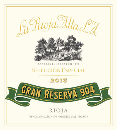 La Rioja Alta Gran Reserva 904 Seleccion Especial Tinto 2015 - 1.5L