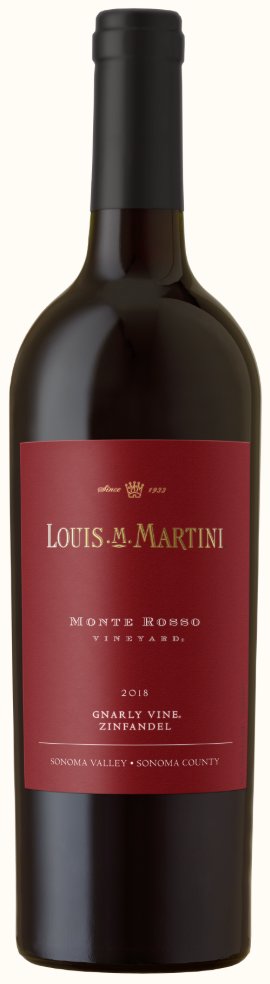 Louis Martini Monte Rosso Vineyard Gnarly Vine Zinfandel 2018 - 750ml