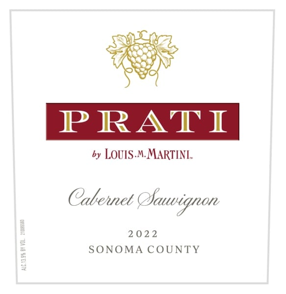 Louis Martini Prati Sonoma Cabernet Sauvignon 2022 - 750ml