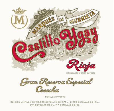 Marques de Murrieta Castillo Ygay Gran Reserva Especial 2012 - 750ml