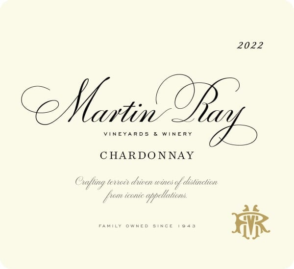 Martin Ray Sonoma Coast Chardonnay 2022 - 750ml