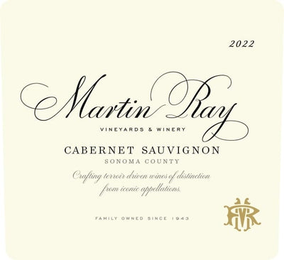 Martin Ray Sonoma County Cabernet Sauvignon 2022 - 750ml