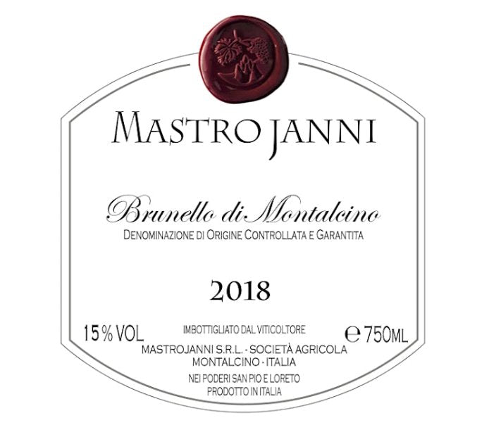 Mastrojanni Brunello di Montalcino 2018 - 375ml