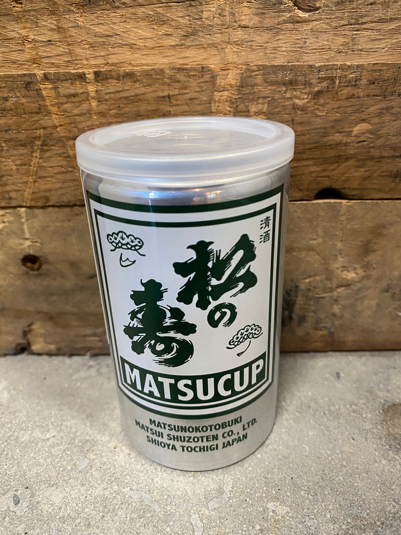 Matsuno Kotobuki "Matsucup" Honjouzou Sake -- 松の寿「マツカップ」本醸造酒 - 180ml