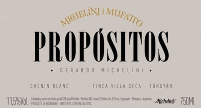 Michelini i Mufatto Propositos Gerardo Michelini Chenin Blanc 2019 -750ml