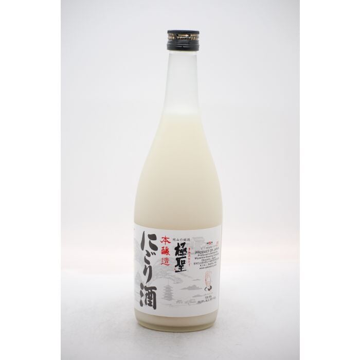 Miyashita "Sacred Mist" Honjouzou Nigori Sake -- 宮下酒造「極聖」本醸造 にごり酒-720ml