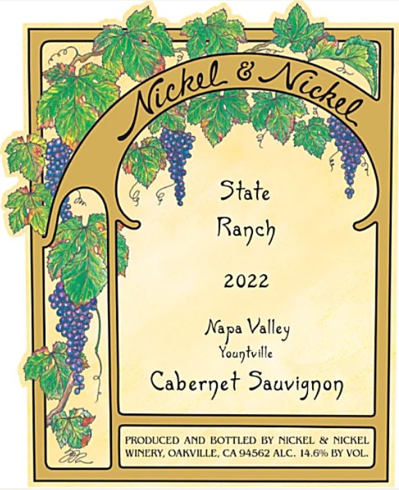 Nickel & Nickel State Ranch Cabernet Sauvignon 2022 - 750ml