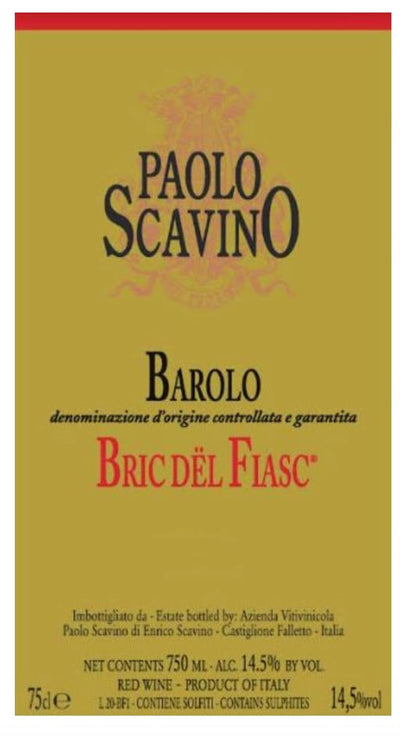 Paolo Scavino Barolo Bric del Fiasc 2019 - 750ml