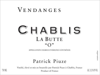Patrick Piuze Chablis La Butte "O" 2024 - 750ml