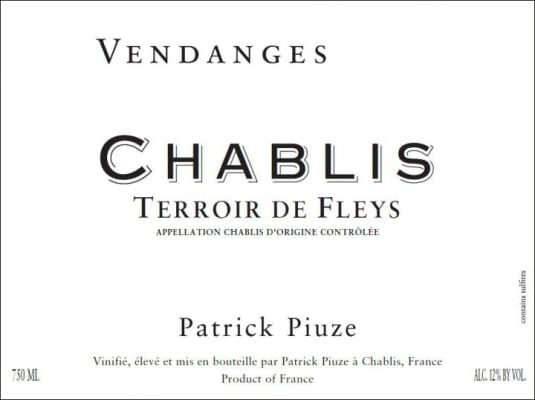 Patrick Piuze Chablis Terroir de Fleys 2024 - 750ml