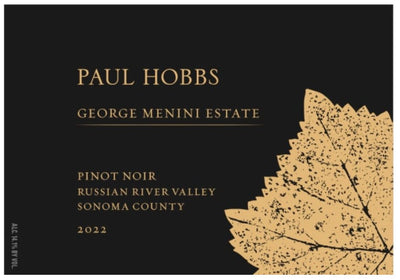 Paul Hobbs George Menini Estate Pinot Noir 2022 - 750ml