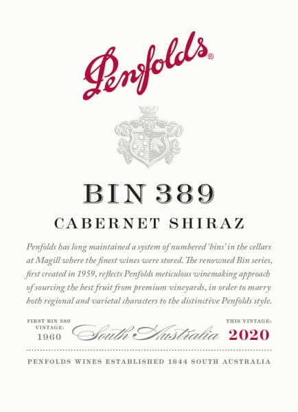 Penfolds Bin 389 Cabernet Shiraz 2020 - 750ml