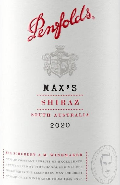 Penfolds Max's Shiraz 2020 - 750ml