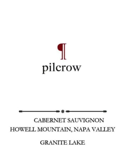 Pilcrow 'Granite Lake' Howell Mountain Cabernet Savignon 2021 - 750ml