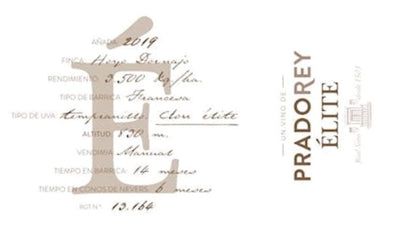 PradoRey Elite Tempranillo 2019 - 750ml