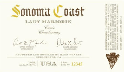 Raen Sonoma Coast Lady Marjorie Chardonnay 2023 - 750ml
