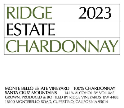 Ridge Estate Chardonnay 2023 - 750ml