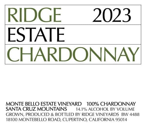 Ridge Estate Chardonnay 2023 - 750ml