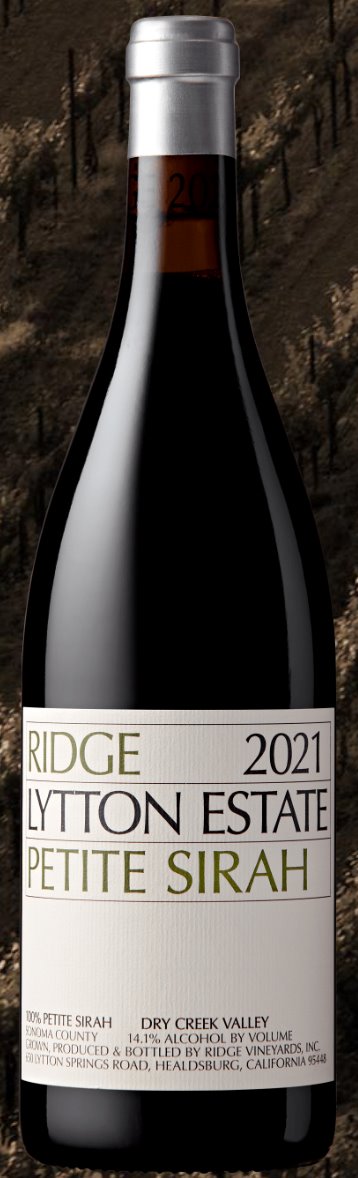 Ridge Lytton Estate Petite Sirah 2021 - 750ml