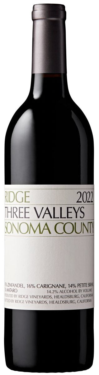 Ridge Three Valleys Red Blend 2022- 750ml